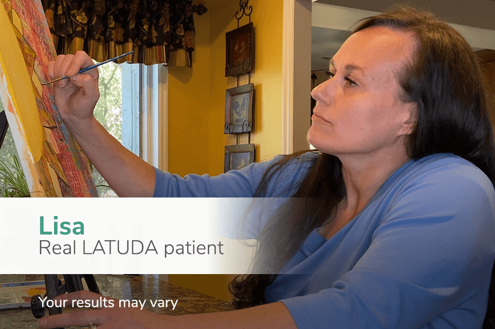 Lisa real LATUDA Patient video thumbnail